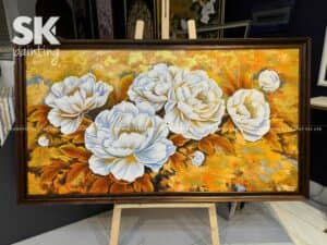 Mẫu Đơn Kim Vượng - lòng tranh 80x150cm