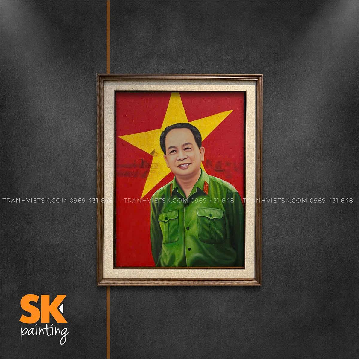 Bác Giáp  - lòng tranh 50x70cm