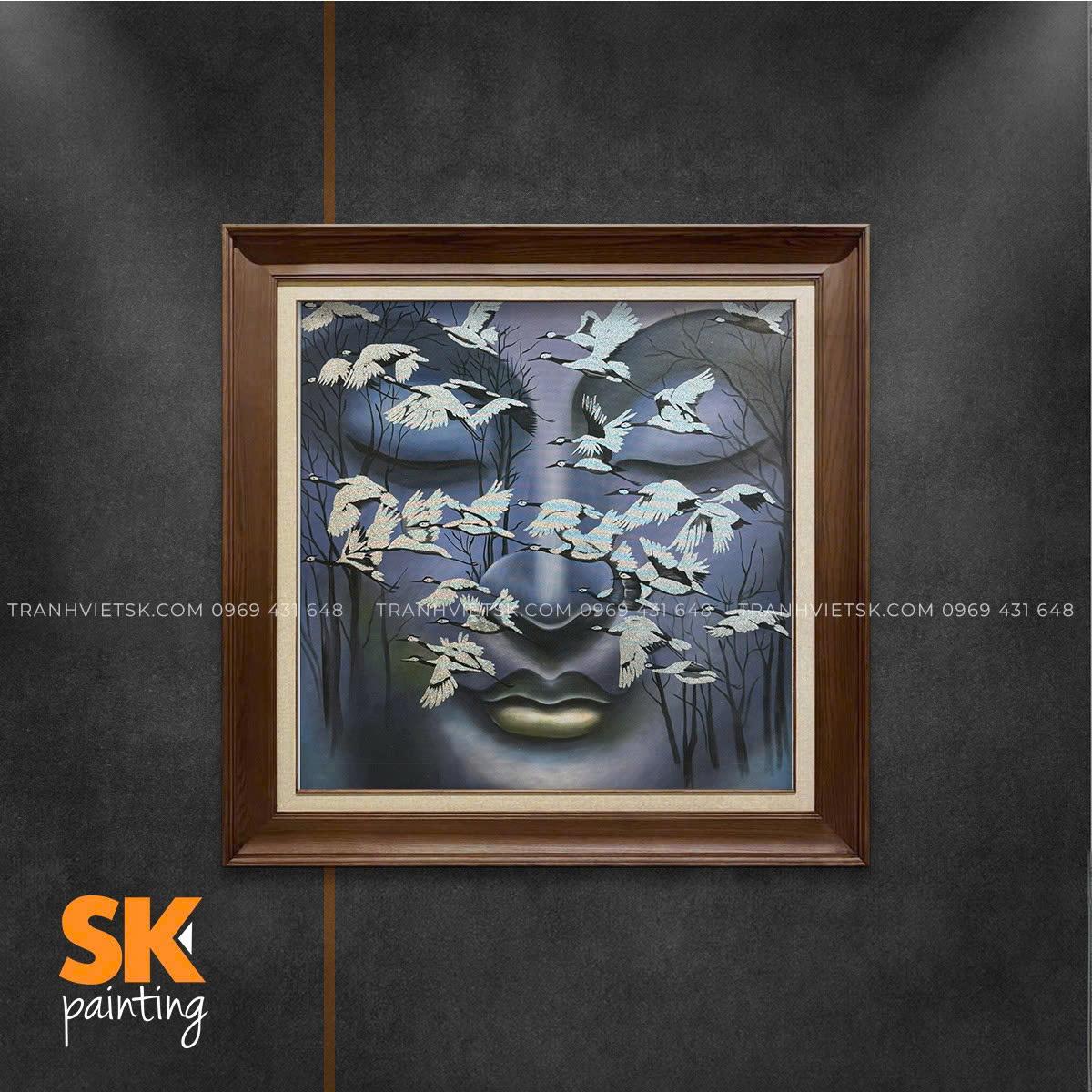 Diện Phật Kim An - kích thước 70x70cm