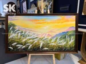 Hương Lau Trong Nắng - lòng tranh 80x150cm