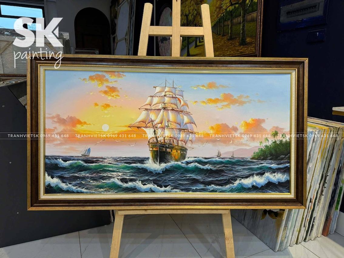 Thuận Buồm Xuôi Gió 2 - lòng tranh 60x120cm