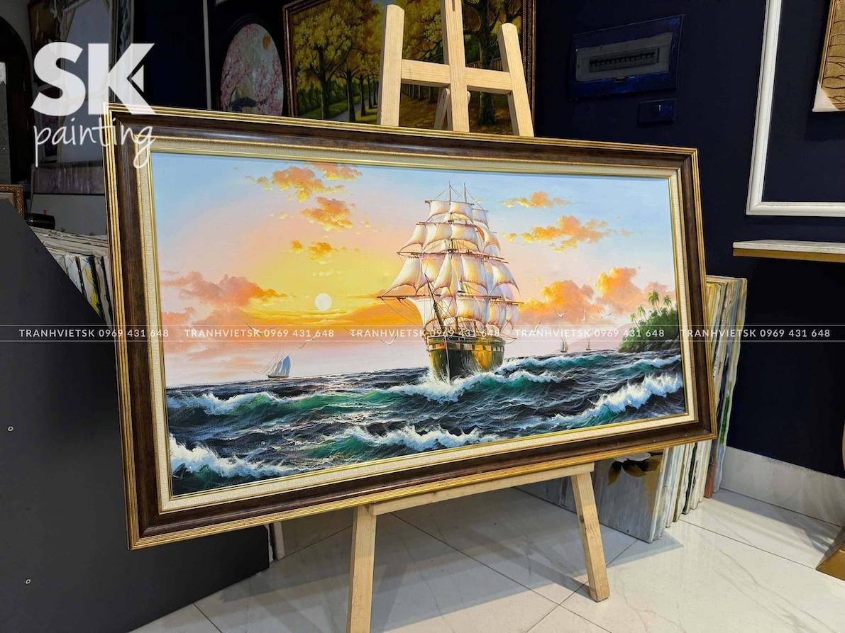 Thuận Buồm Xuôi Gió 2 - lòng tranh 60x120cm - Ảnh 3