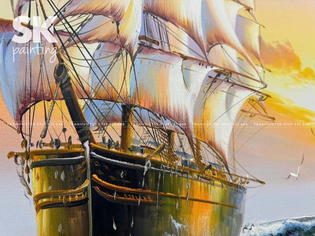 Thuận Buồm Xuôi Gió 2 - lòng tranh 60x120cm - Ảnh 4