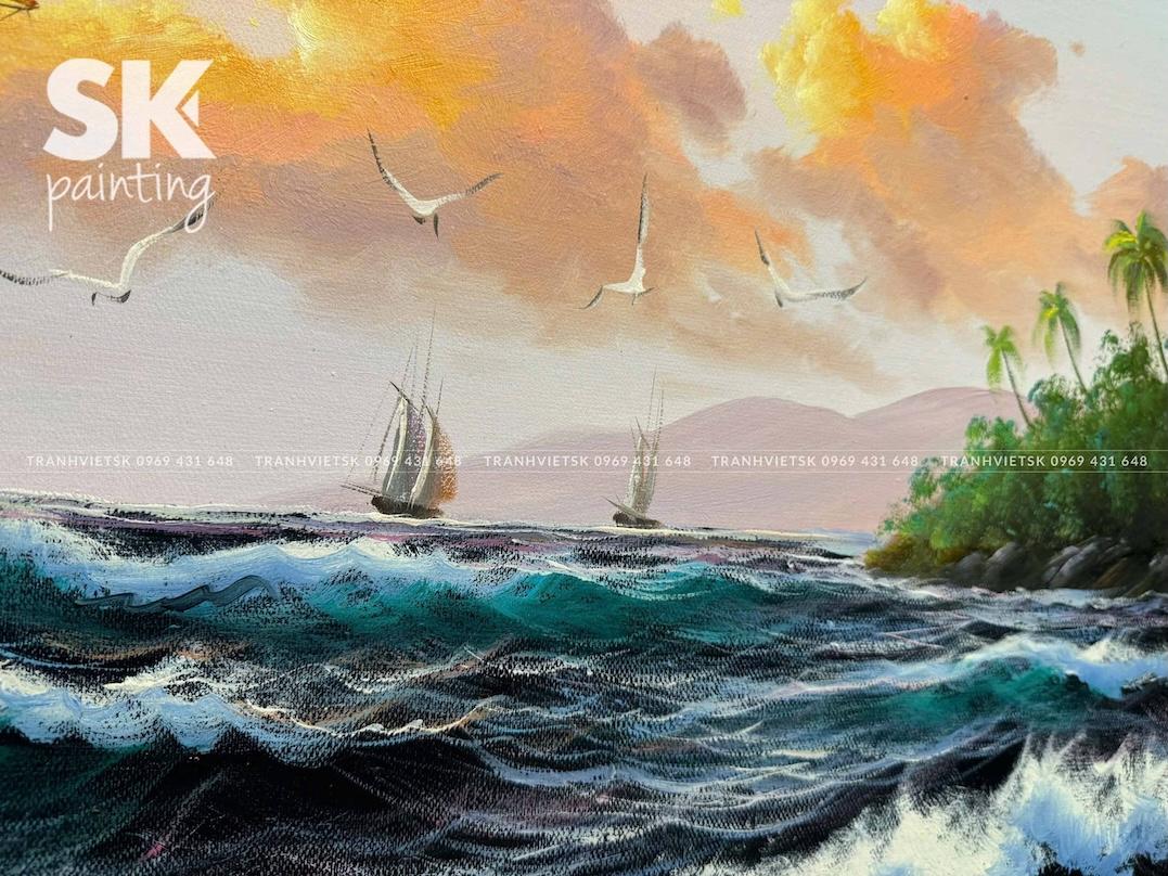 Thuận Buồm Xuôi Gió 2 - lòng tranh 60x120cm - Ảnh 5