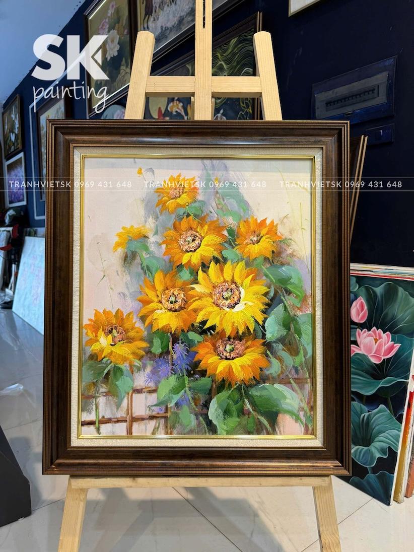 Hoa Hướng Dương - lòng tranh 50x60cm