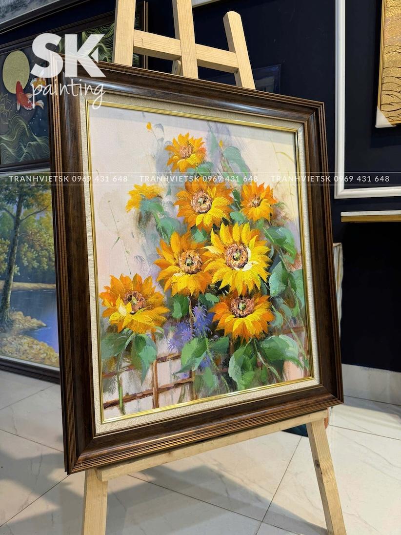 Hoa Hướng Dương - lòng tranh 50x60cm - Ảnh 3