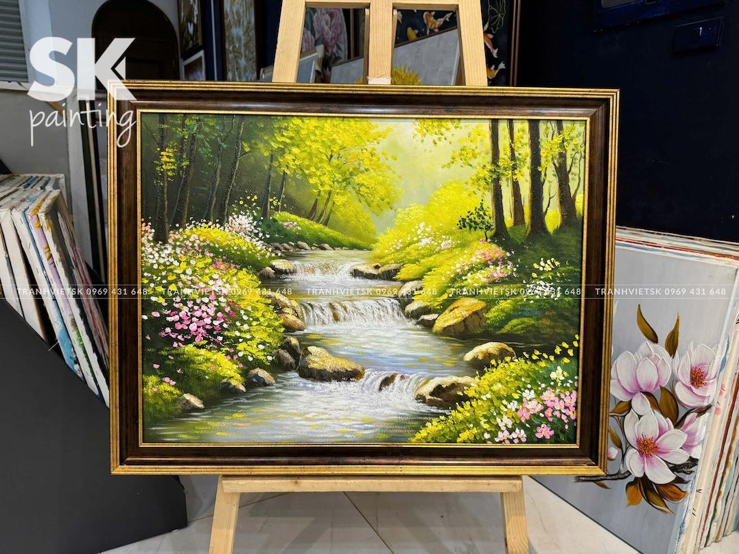 Suối Mơ - lòng tranh 60x80cm