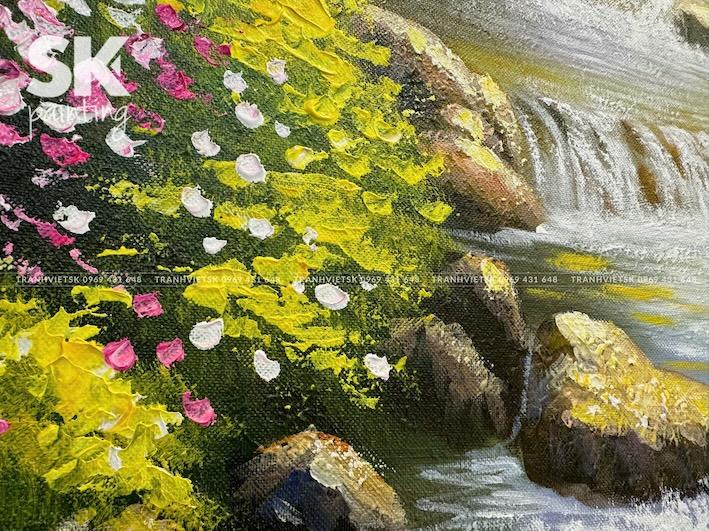 Suối Mơ - lòng tranh 60x80cm - Ảnh 4