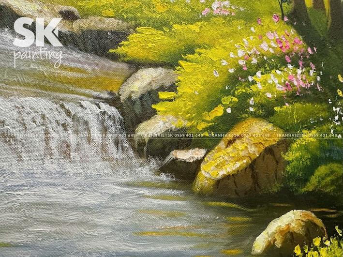 Suối Mơ - lòng tranh 60x80cm - Ảnh 5