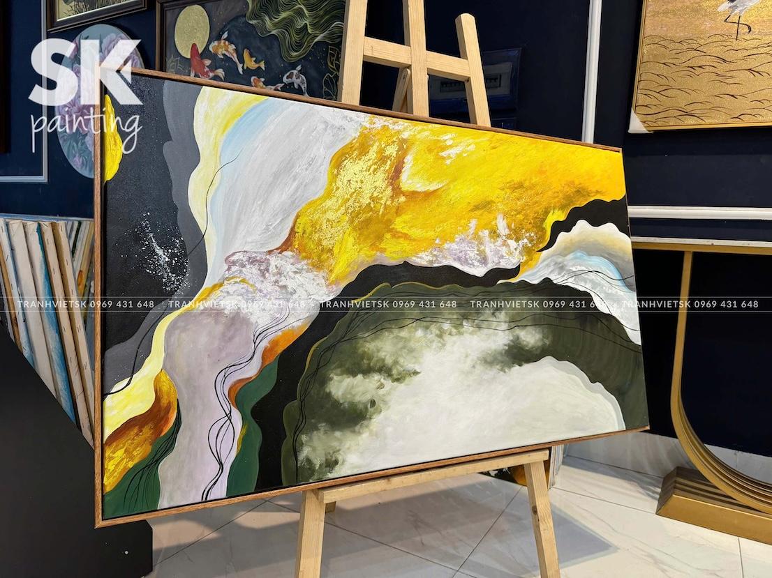 Dòng Chảy Hoàng Kim - kích thước 70x120cm - Ảnh 3