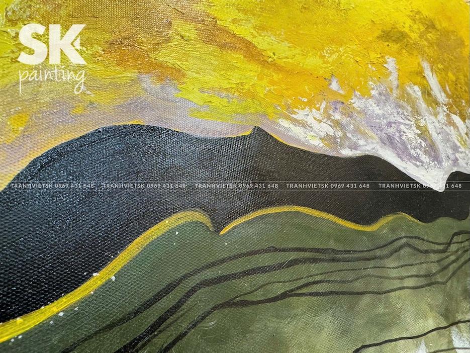 Dòng Chảy Hoàng Kim - kích thước 70x120cm - Ảnh 4