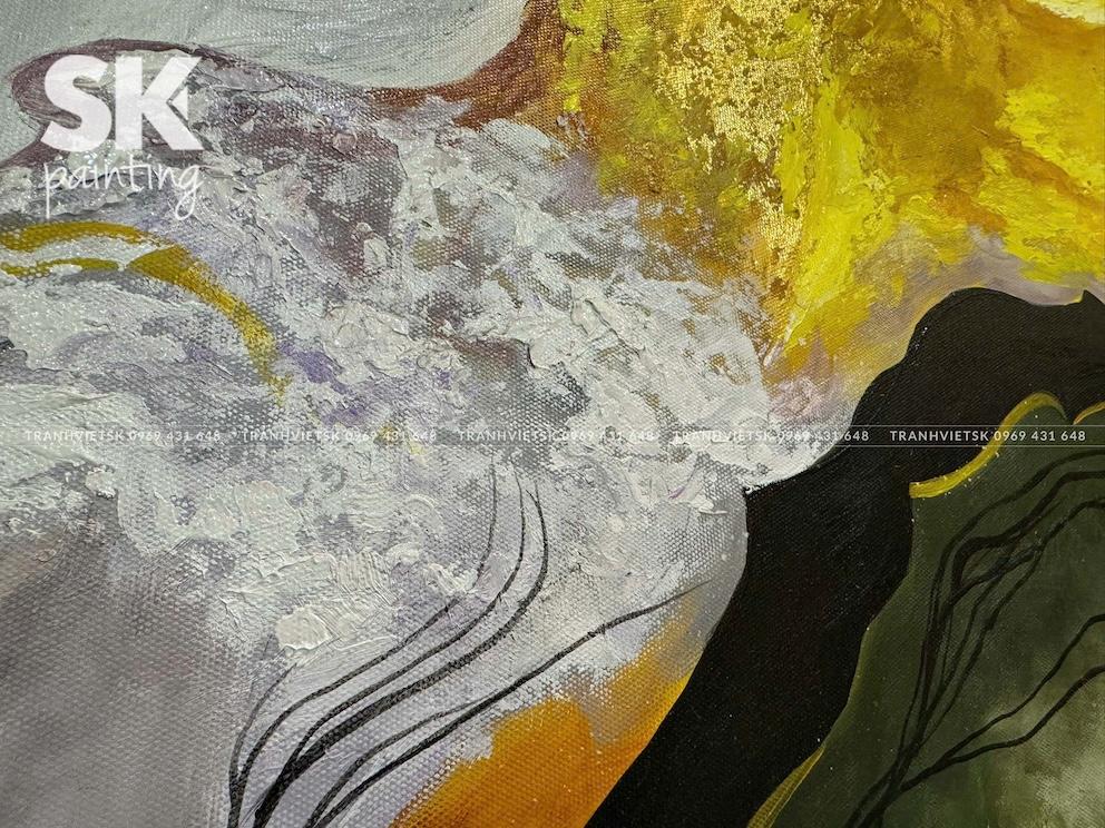 Dòng Chảy Hoàng Kim - kích thước 70x120cm - Ảnh 5