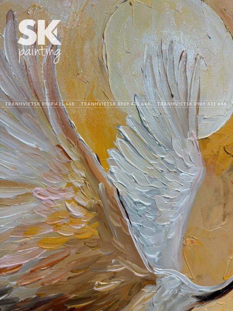 Song Hạc Thiên Vũ - kích thước 70x120cm - Ảnh 4