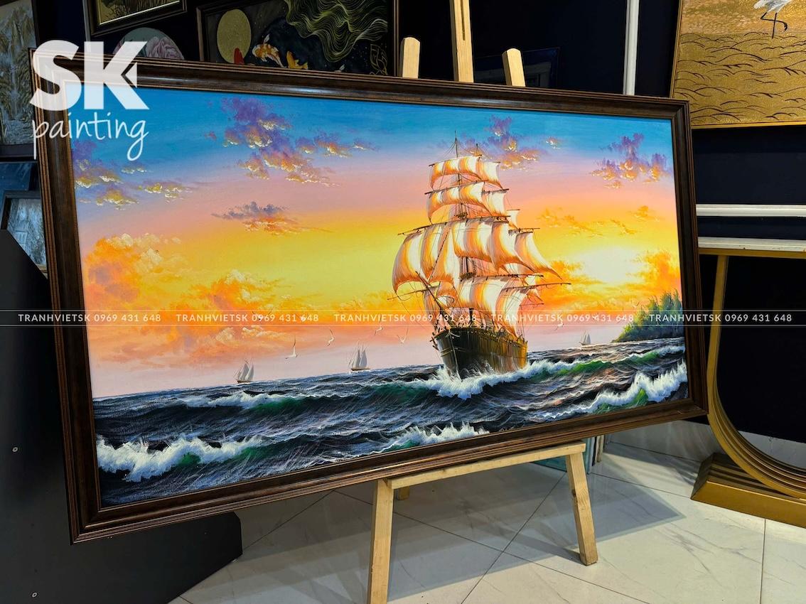 Thuận Buồm Xuôi Gió - lòng tranh 80x150cm - Ảnh 3