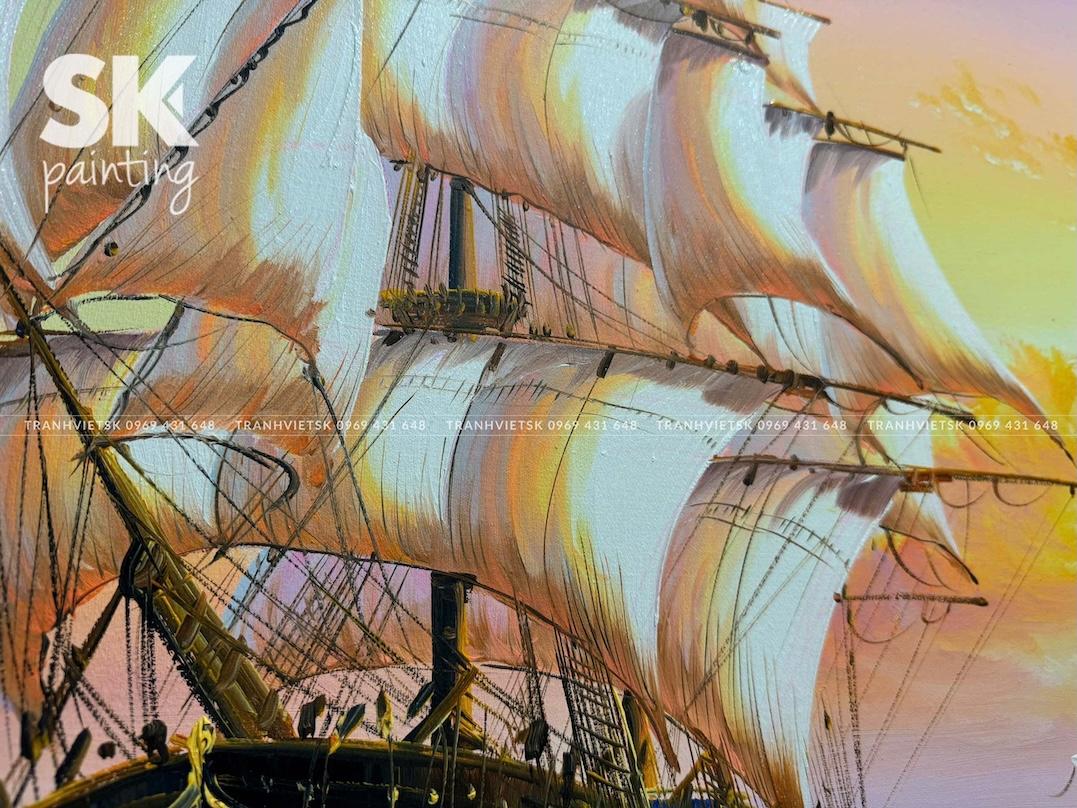 Thuận Buồm Xuôi Gió - lòng tranh 80x150cm - Ảnh 4