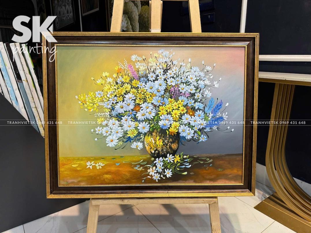 Cúc Họa Mi 2 - lòng tranh 60x80cm