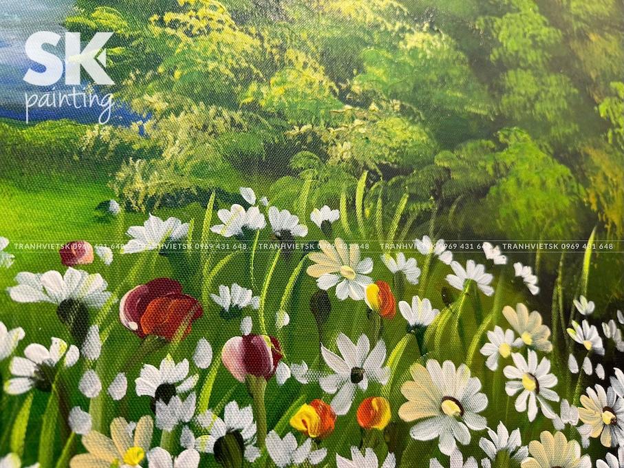 Cánh Đồng Hoa - lòng tranh 60x90cm - Ảnh 5