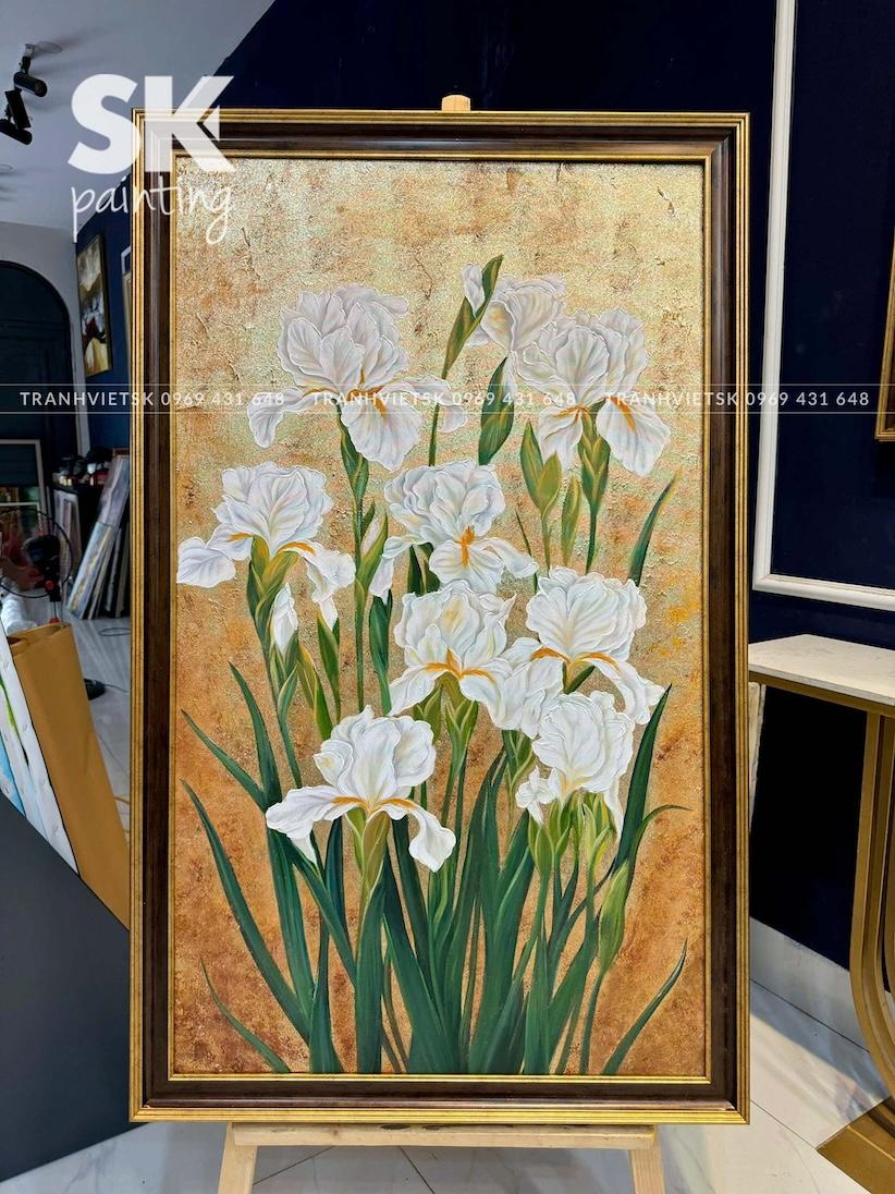 Kim Ngọc Diện Hoa - lòng tranh 70x120cm