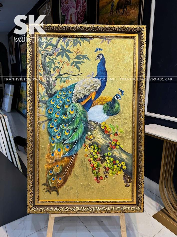 Sung Túc Uyên Ương - lòng tranh 70x120cm