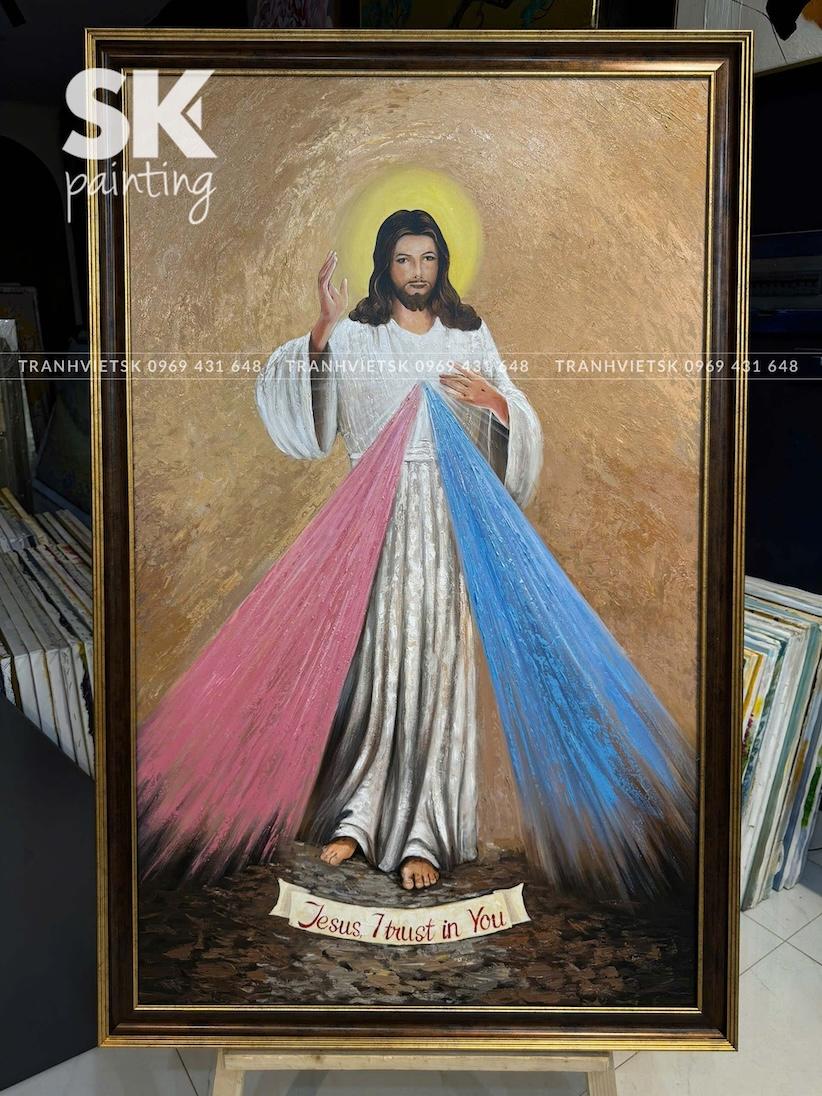 Chúa Giesu - lòng tranh 80x130cm