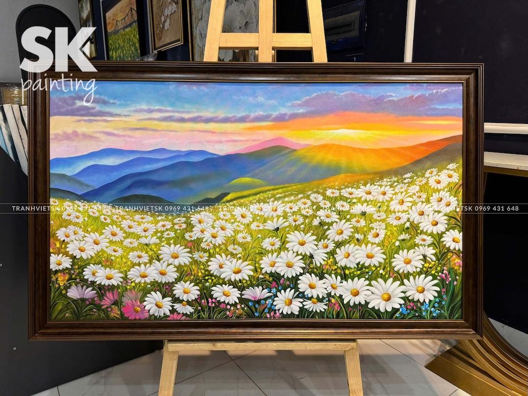 Hoa Cỏ Mùa Xuân - lòng tranh 80x150cm