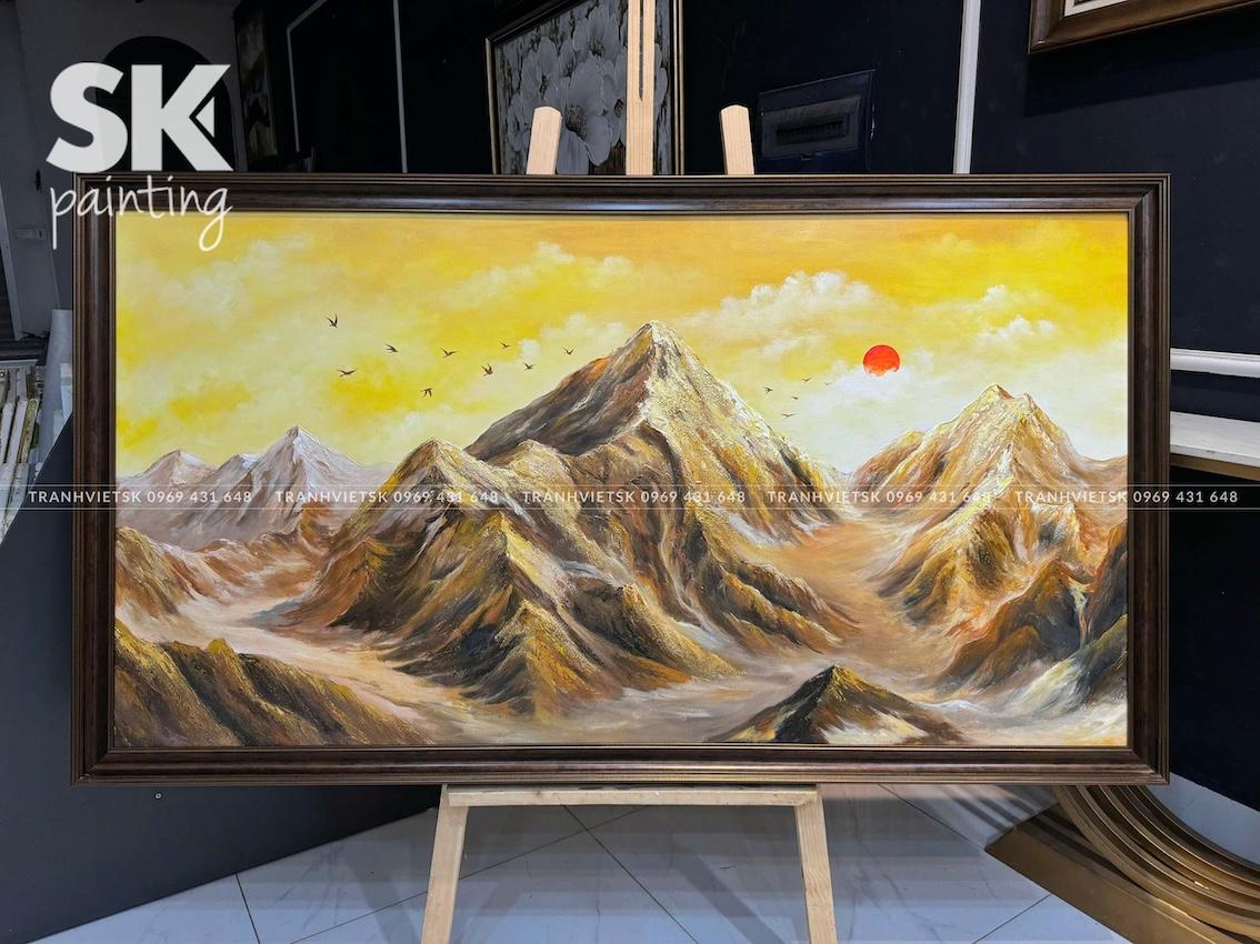 Kim Sơn Nhật Vượng 2 - lòng tranh 80x150cm