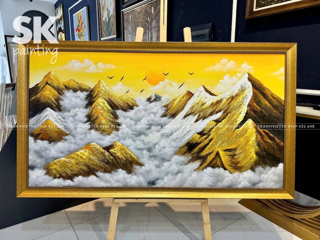 Kim Sơn Nhật Vượng 3 - lòng tranh 80x150cm