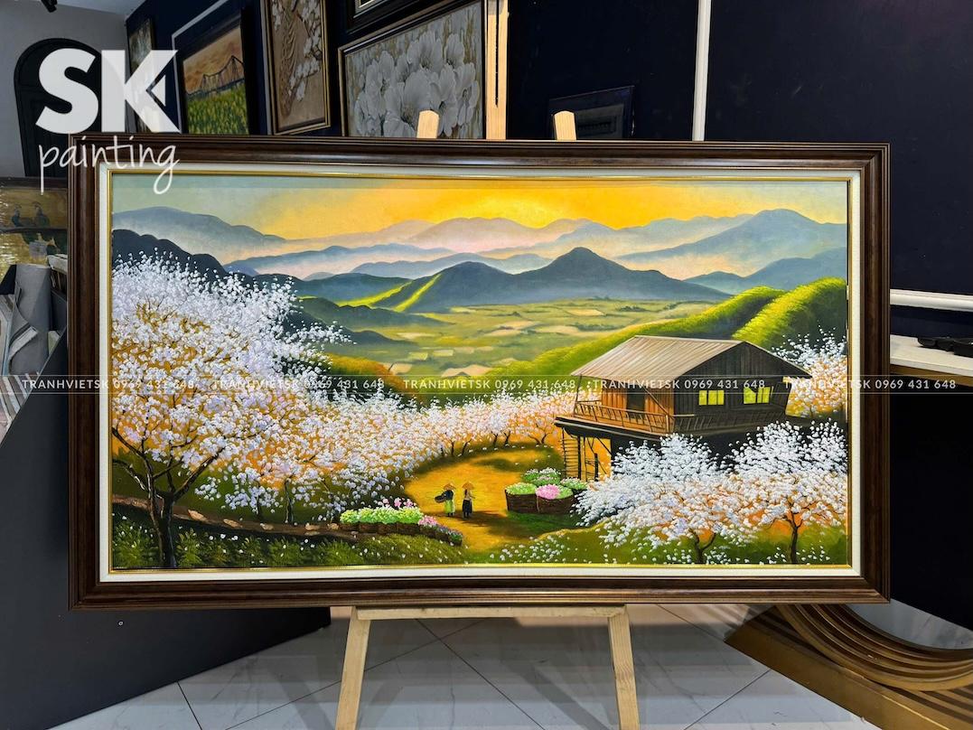 Ký Ức Tây Bắc - lòng tranh 80x150cm