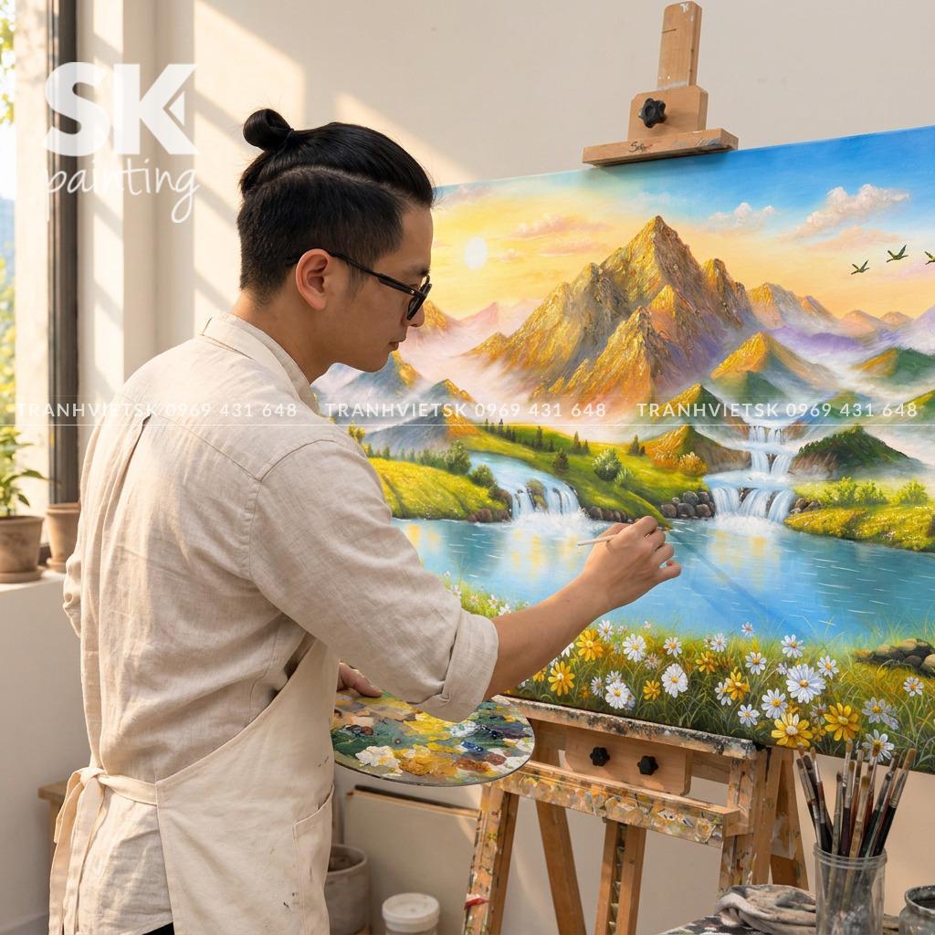 Kim Sơn Thủy Vượng - Tranh Sáng Tác Độc Quyền - Ảnh 5