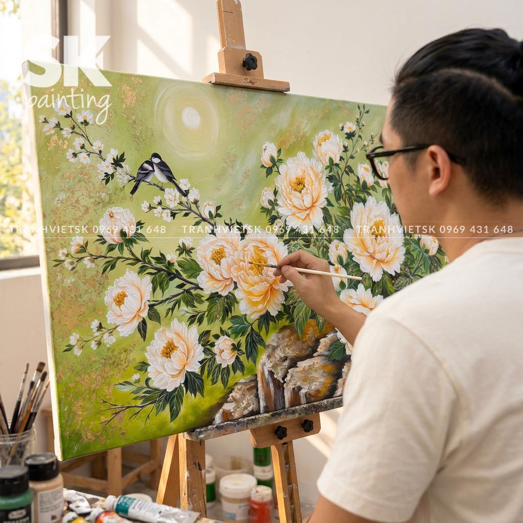 Mẫu Đơn Kim An - Tranh Sáng Tác Độc Quyền - Ảnh 5